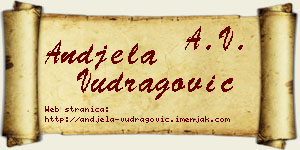 Anđela Vudragović vizit kartica